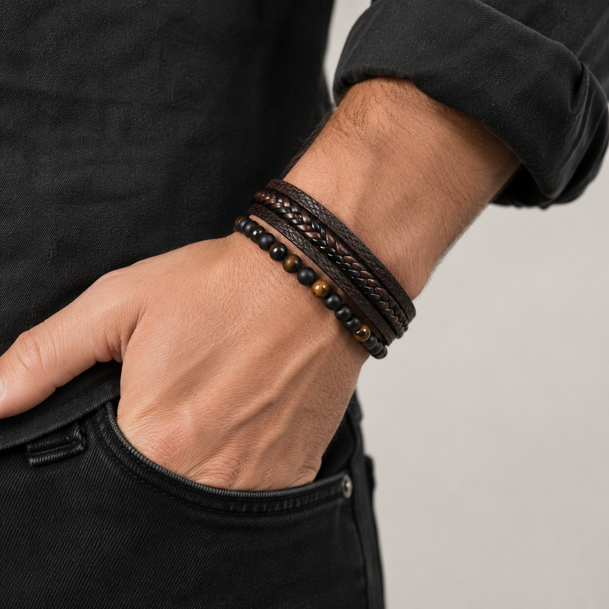 Norr & Sons Cedar Peak herraarmband #324