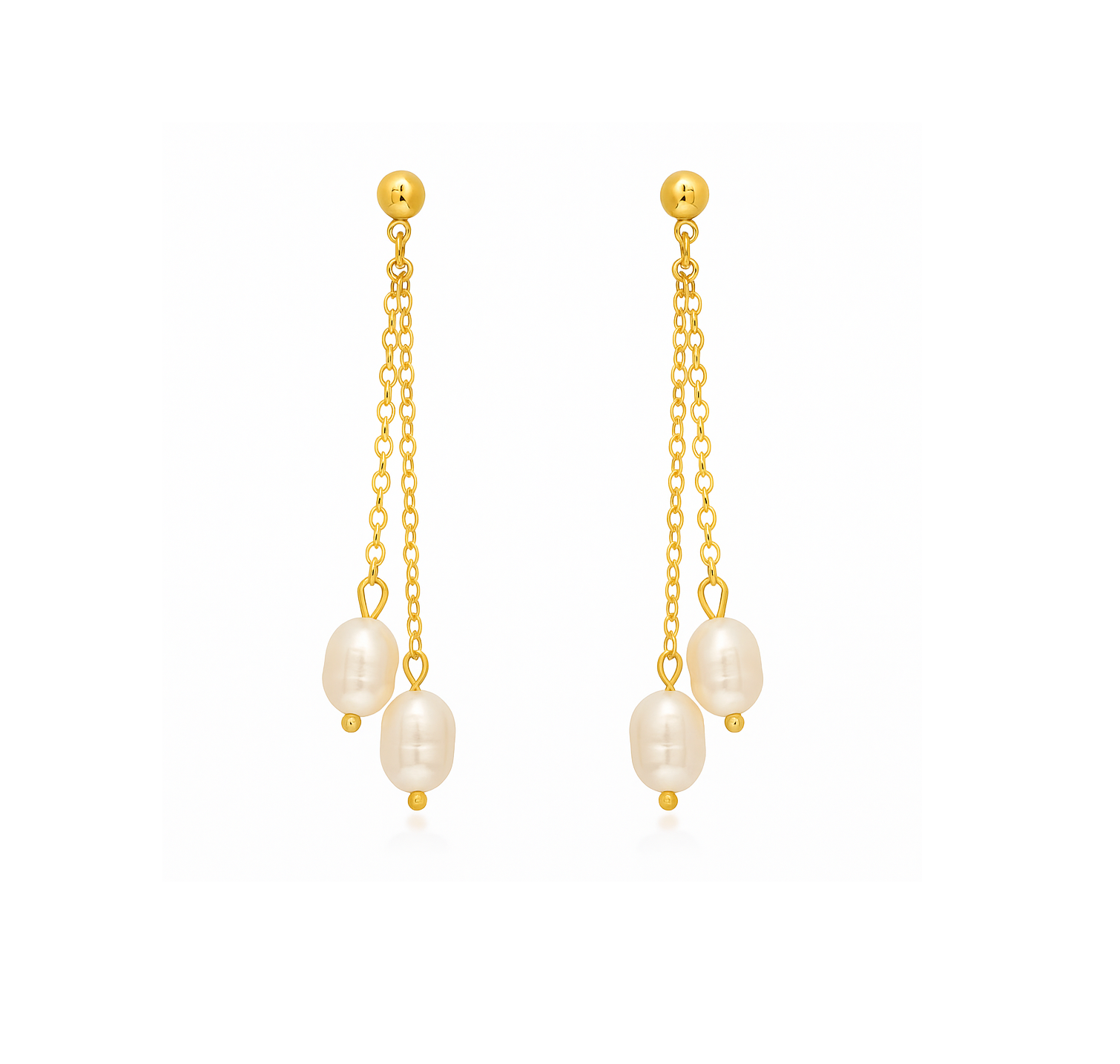 OCEANIA Meredith gylltir eyrnalokkar