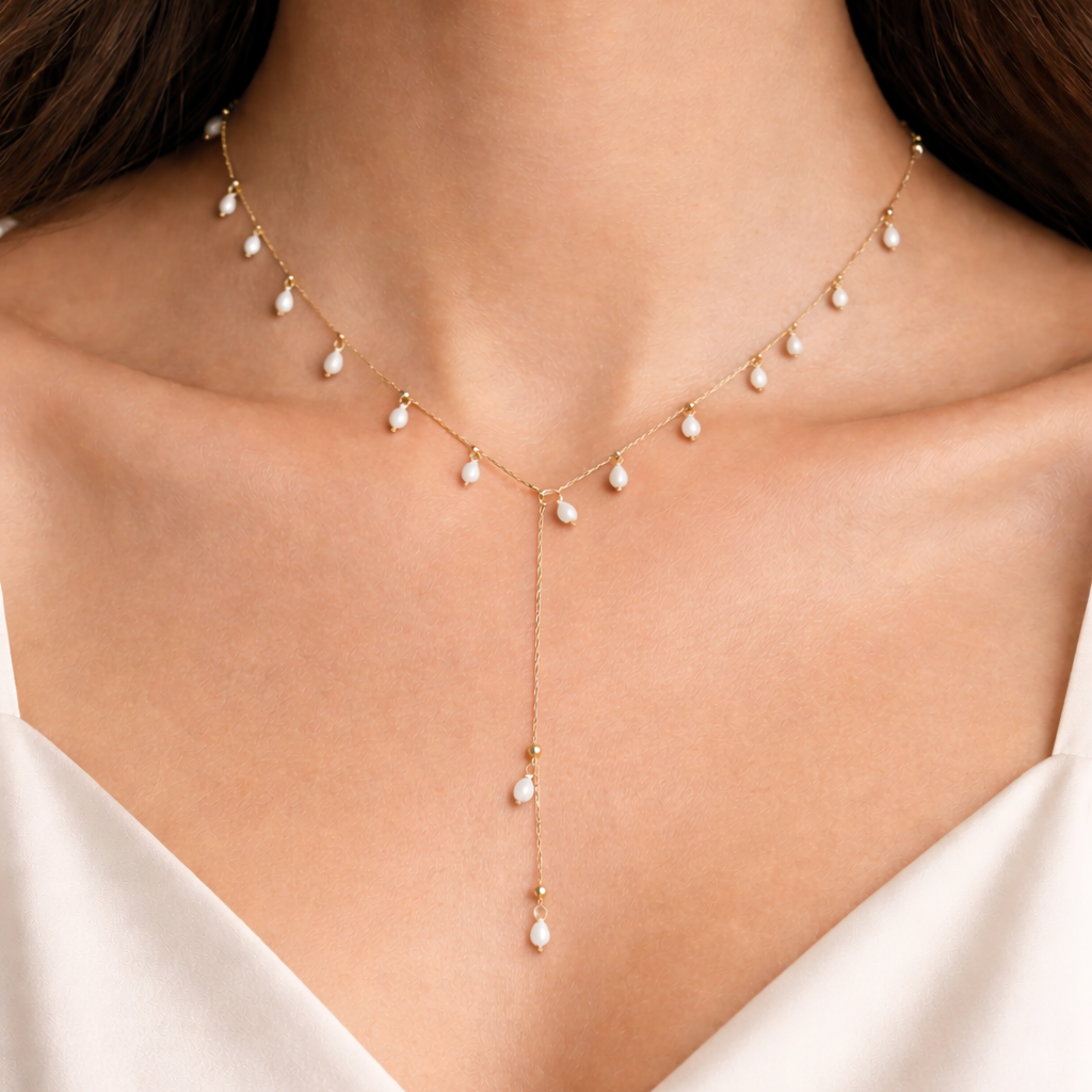 OCEANIA Chandra gyllt hálsmen