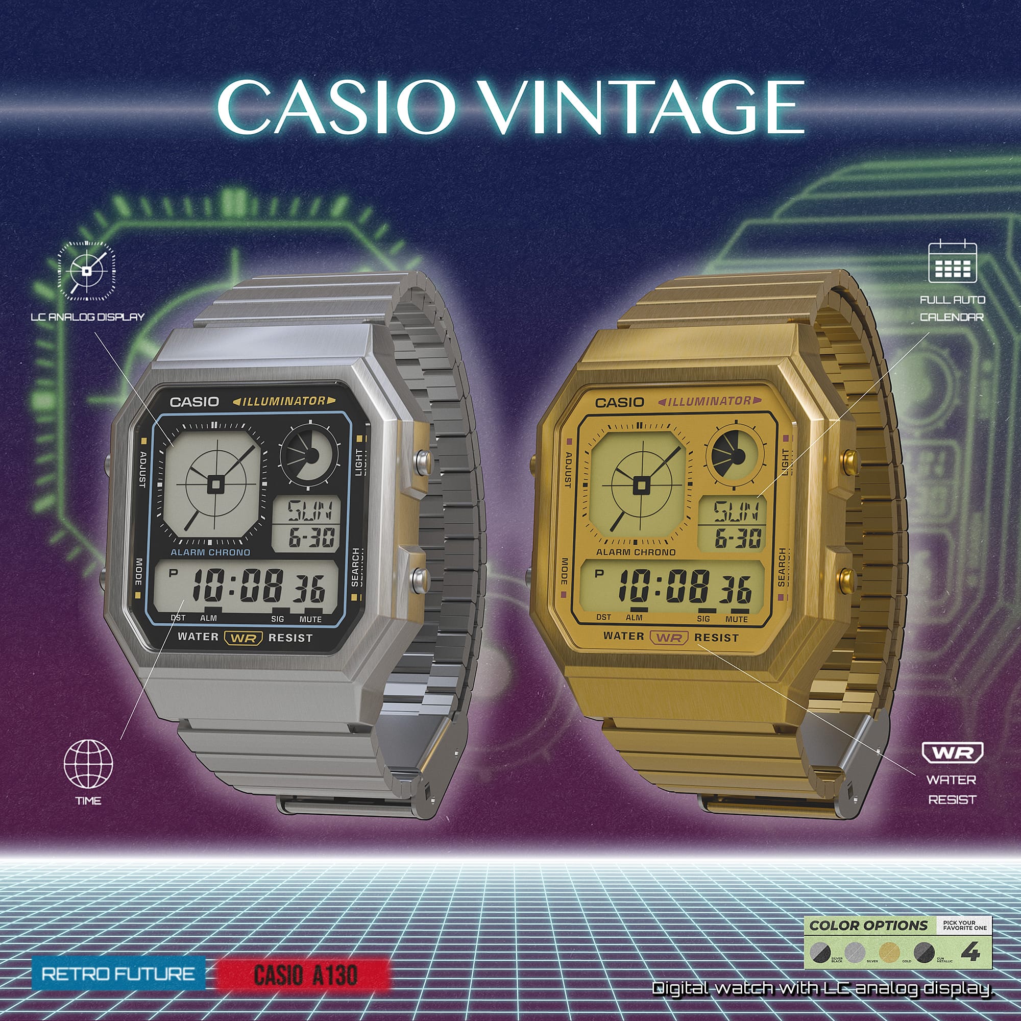 CASIO Vintage A130WE-1AEF