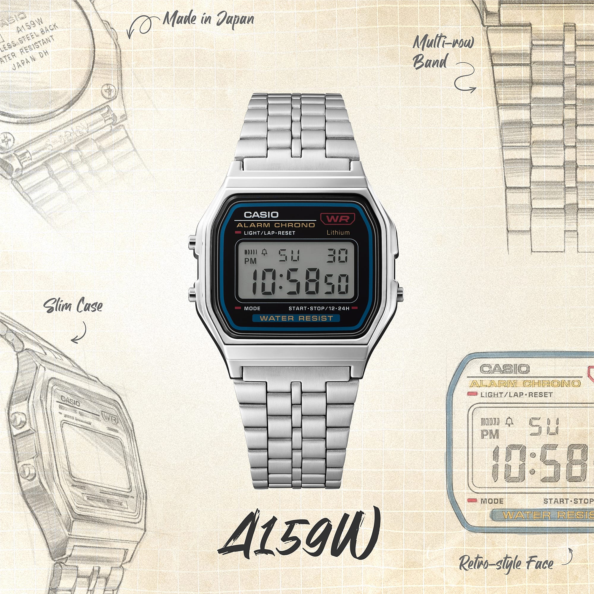 CASIO Vintage A159WE-1EF