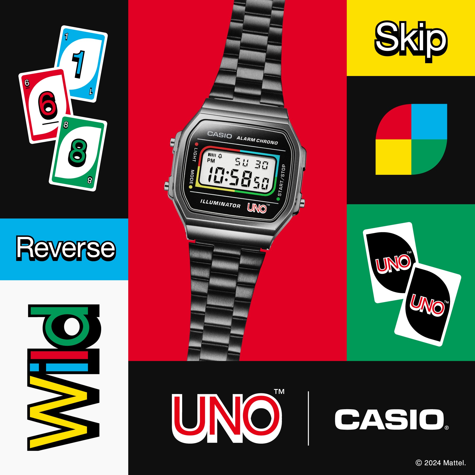CASIO Vintage A168WEUC-1AER Uno Collaboration