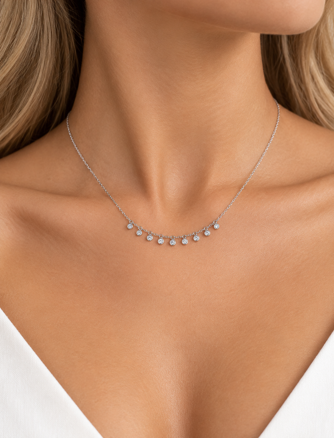 ASTORÍA Autumn necklace with zirconia stones