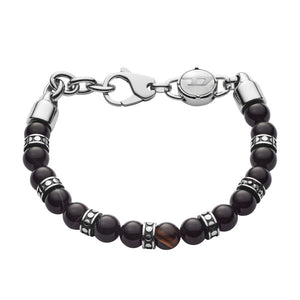 DIESEL Studs Beaded men's bracelet DX1163
