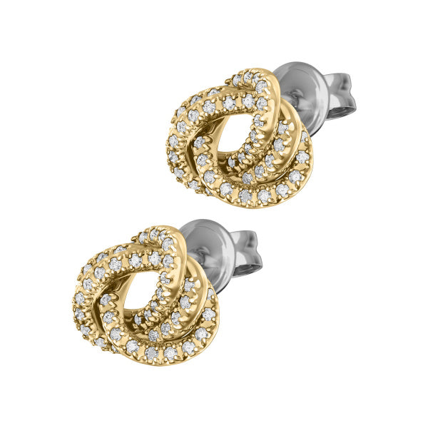 ARMANI Signature Knot gylltir eyrnalokkar EGS3426