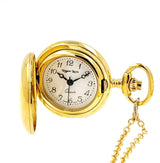 Gold-plated pendant watch with Arabic numerals