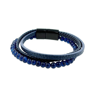 MIRA Bead men's bracelet | Lapis