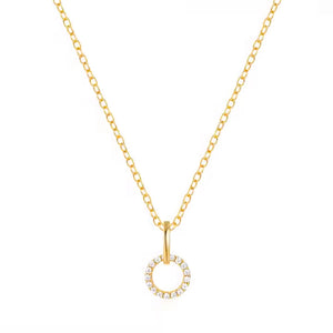 ASTORÍA Nadia gold-plated silver necklace with zirconia