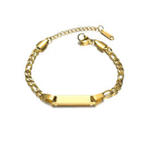 MIRA Kids gold-plated bracelet with plate