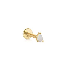 ASTORÍA Bianca gold-plated silver earring 1pc