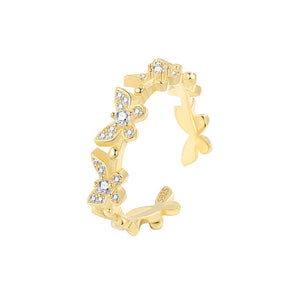 ASTORÍA Nala gold-plated ring with zirconia
