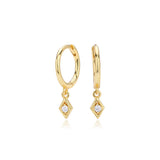 ASTORÍA Kimberly gold-plated silver earrings with zirconia