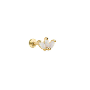 ASTORÍA Bianca gold-plated silver earring 1 pc.