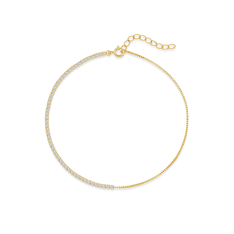 ASTORÍA Alana gyllt silfurarmband með zirkonia