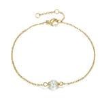 MIRA Pearl gyllt armband