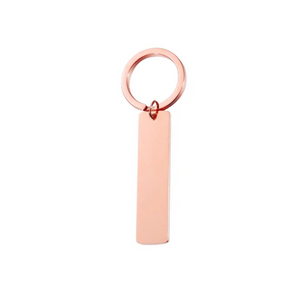 MIRA Rose gold slim keyring