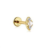ASTORÍA Bianca gold-plated silver earring 1pc