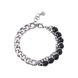 Norr & Sons Arvid herraarmband með Onyx #314
