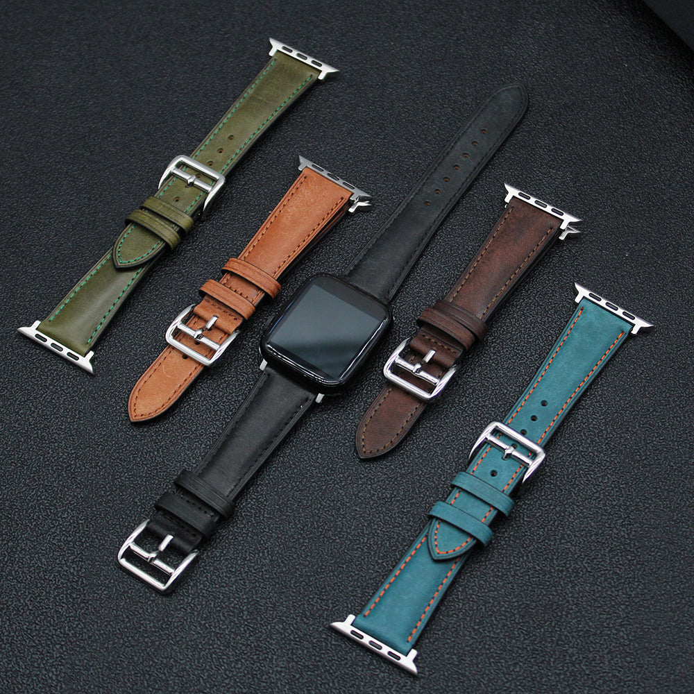 Lucca leðuról á Apple úr | Svört