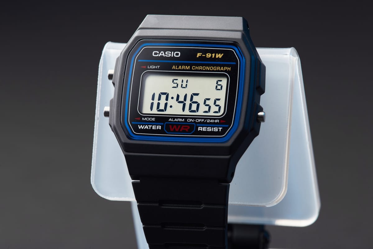 CASIO Timeless Collection F-91W-1YEG