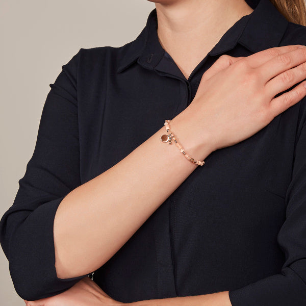 FOSSIL Wellness rósagyllt armband JA6945