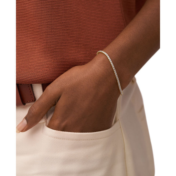 FOSSIL Ellis All Stacked Up gyllt armband JA7214