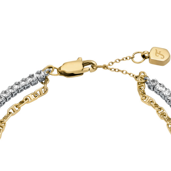 FOSSIL D-Link Glitz armband með Crystal JA7281