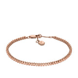 FOSSIL Ellis Pave Glitz rósagyllt armband JA7294