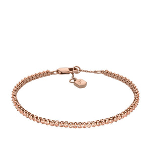 FOSSIL Ellis Pave Glitz rose gold bracelet JA7294