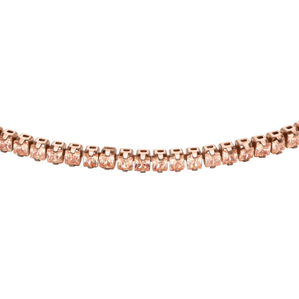FOSSIL Ellis Pave Glitz rósagyllt armband JA7294