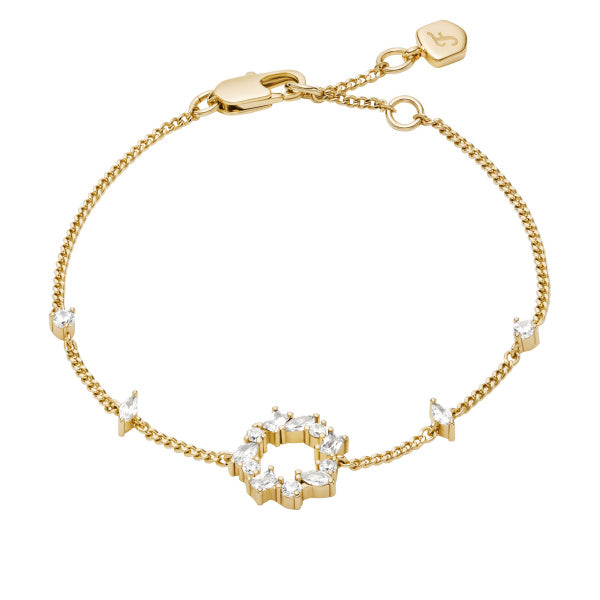 FOSSIL Ellis Mixed Shapes gyllt armband