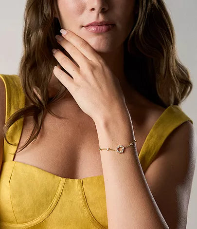 FOSSIL Ellis Mixed Shapes gyllt armband