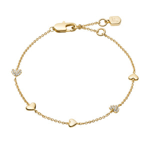 FOSSIL Sutton Heartbeat gyllt armband