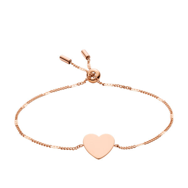 FOSSIL Ellis Engravables rósagyllt armband JF02965