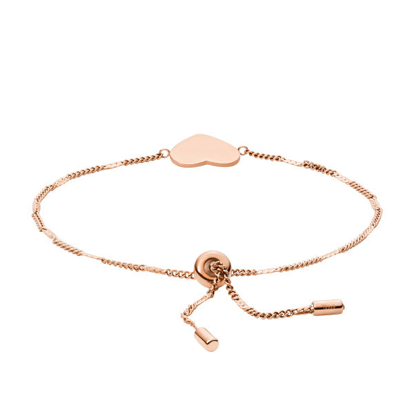 FOSSIL Ellis Engravables rósagyllt armband JF02965
