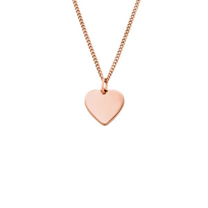 FOSSIL Ellis Engravables rose gold-plated necklace JF03021
