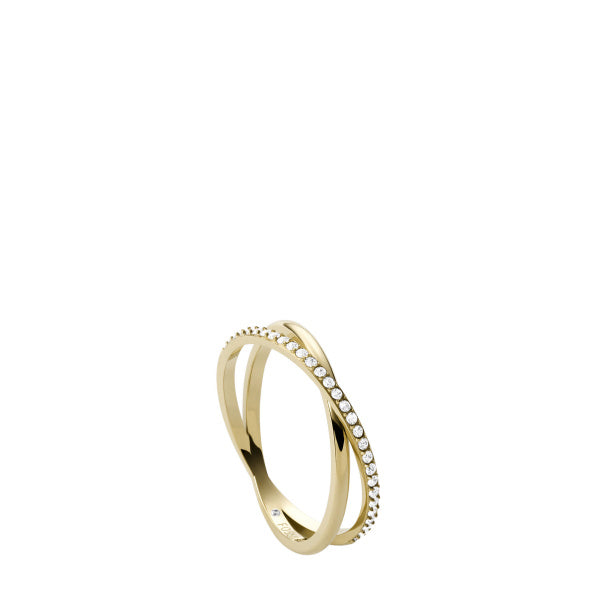 FOSSIL Ellis All Stacked up hringur með zirkonia JF03752