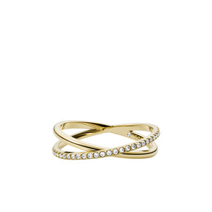 FOSSIL Ellis All Stacked up hringur með zirkonia JF03752