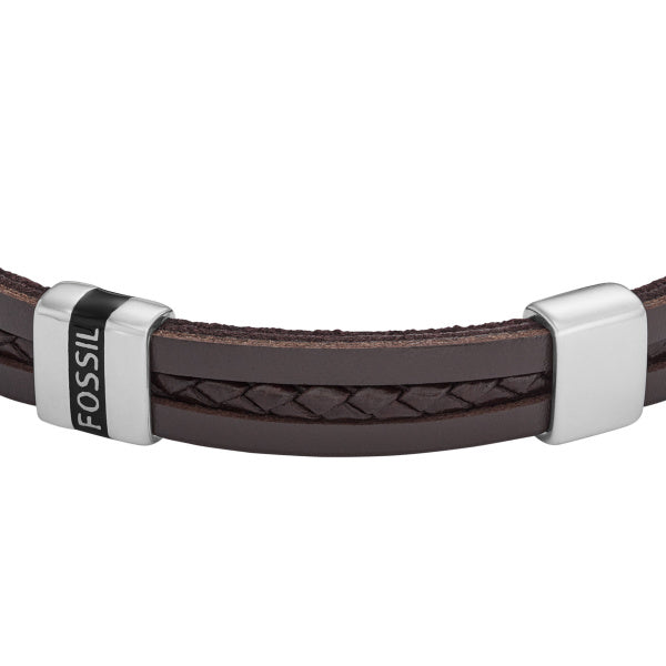 FOSSIL Essentials brown men's bracelet JF04133
