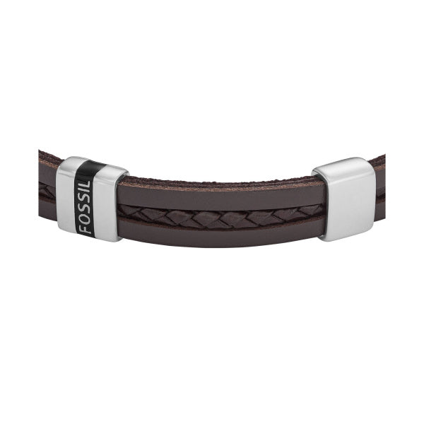 FOSSIL Essentials brown men's bracelet JF04133