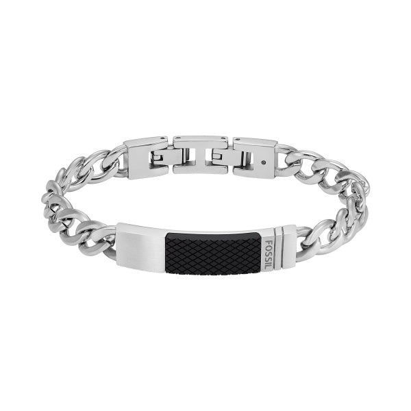 FOSSIL Machine Textured Plaque herraarmband JF04411