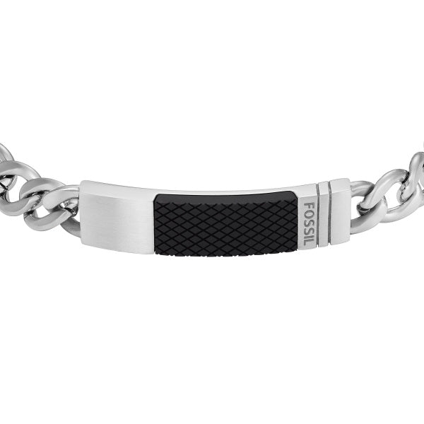 FOSSIL Machine Textured Plaque herraarmband JF04411
