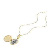 FOSSIL Heritage Locket Collection gyllt hálsmen JF04426