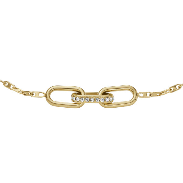 FOSSIL Heritage D-Link gold-plated bracelet JF04525