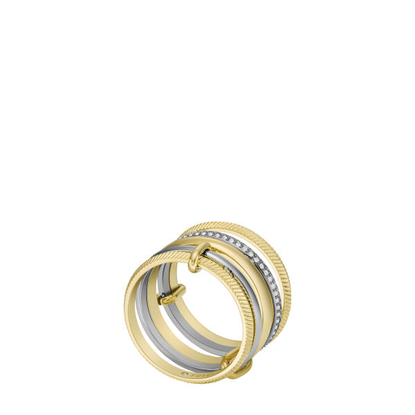 FOSSIL Harlow Stacked Up hringur með zirkonia JF04592