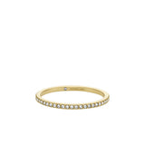 FOSSIL Ellis gold-plated ring with zirconia JF04686
