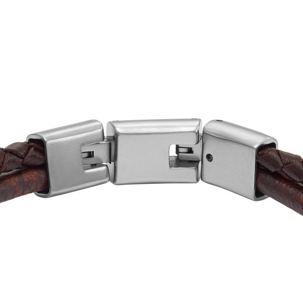FOSSIL Machine All Stacked Up brúnt herraarmband JF04702