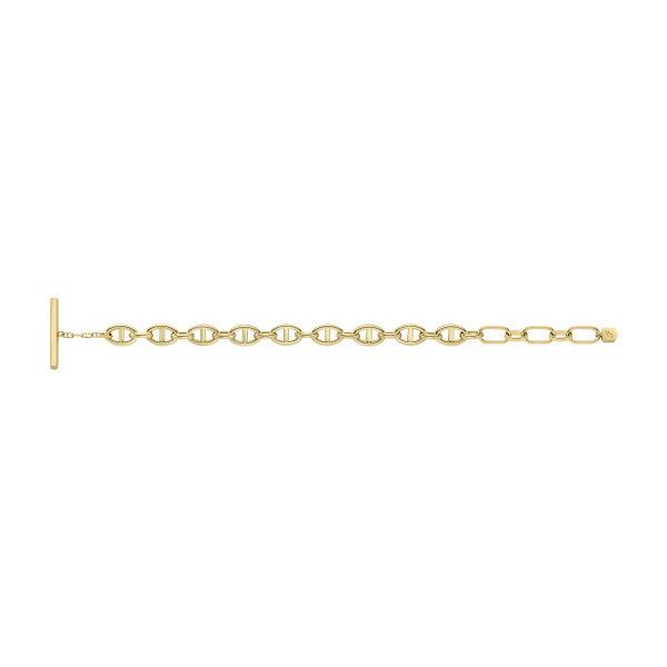 FOSSIL Heritage D-Link Chain gyllt armband JF04759