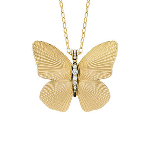 FOSSIL Butterfly Collection gyllt hálsmen JF04809