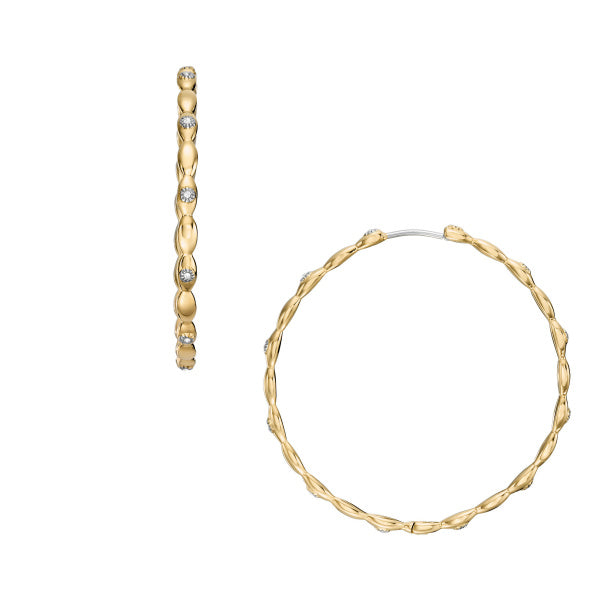 FOSSIL Evil Eye Hoops með zirkonia | 44mm